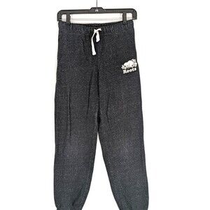 Roots Canada Boys Fleece Jogger Sweatpants Size 14 Gray